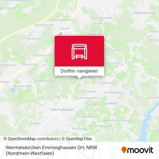 Wermelskirchen Emminghausen Ort Karte