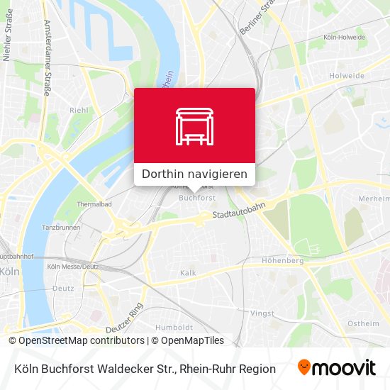 Köln Buchforst Waldecker Str. Karte