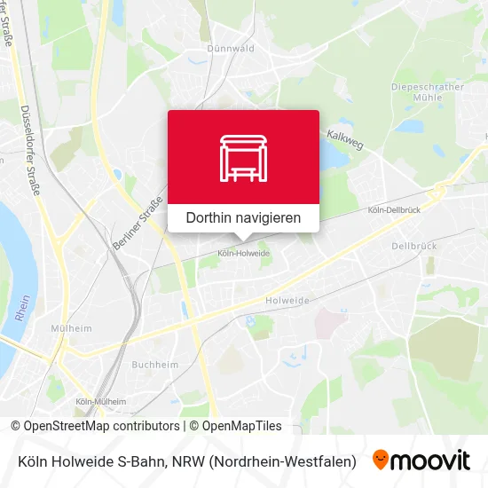 Köln Holweide S-Bahn Karte