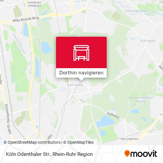 Köln Odenthaler Str. Karte
