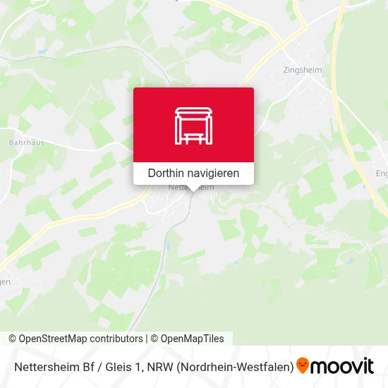 Nettersheim Bf / Gleis 1 Karte