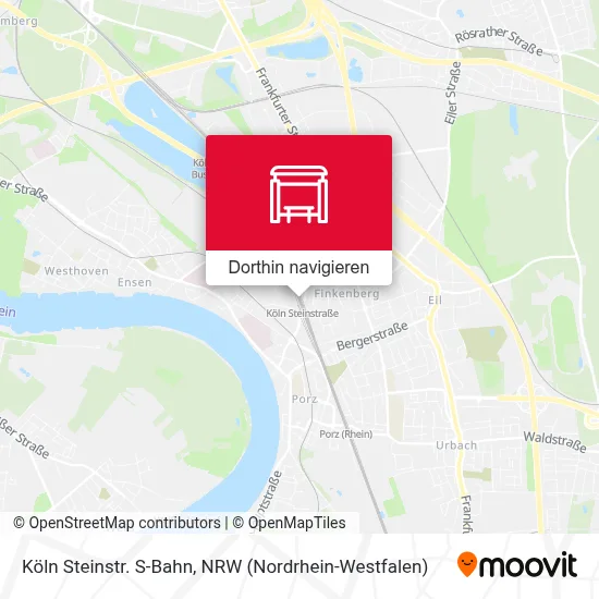 Köln Steinstr. S-Bahn Karte
