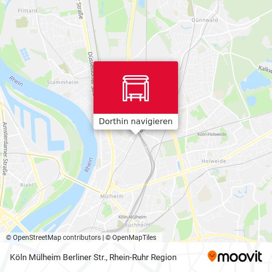 Köln Mülheim Berliner Str. Karte