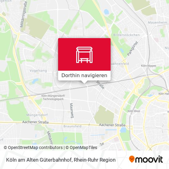 Köln am Alten Güterbahnhof Karte