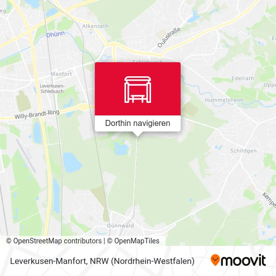 Leverkusen-Manfort Karte