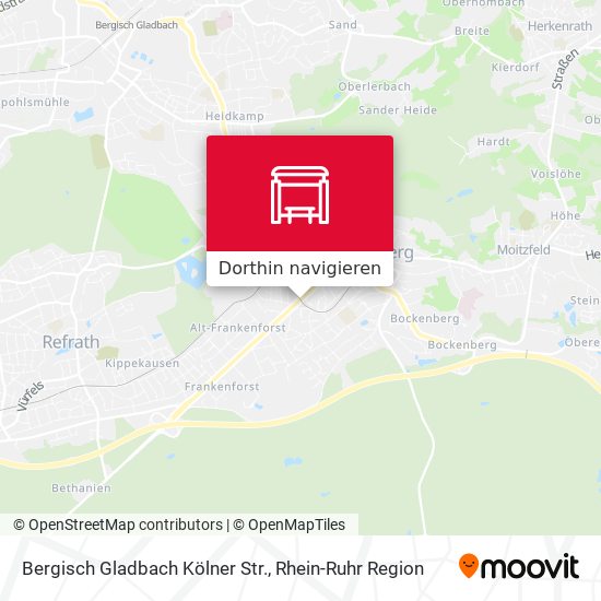 Bergisch Gladbach Kölner Str. Karte