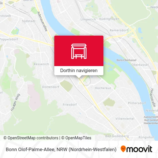 Bonn Olof-Palme-Allee Karte