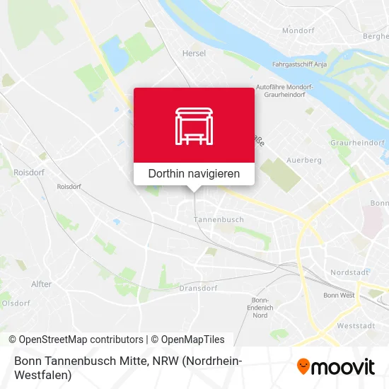 Bonn Tannenbusch Mitte Karte