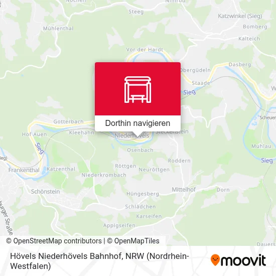 Hövels Niederhövels Bahnhof Karte