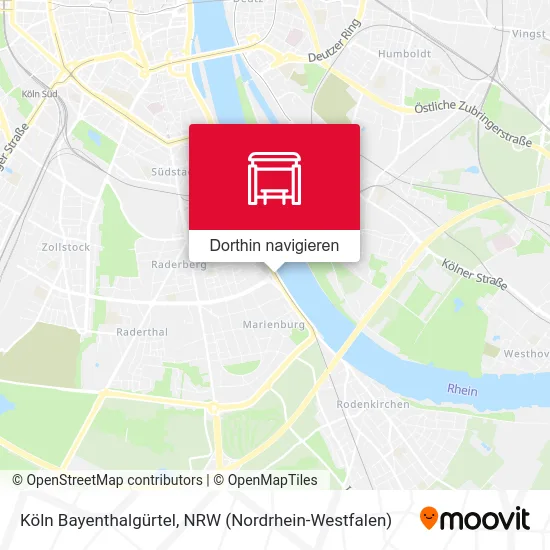 Köln Bayenthalgürtel Karte