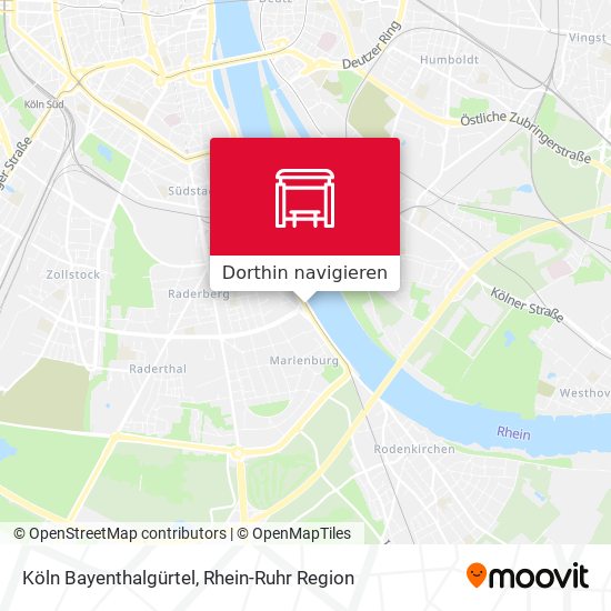 Köln Bayenthalgürtel Karte