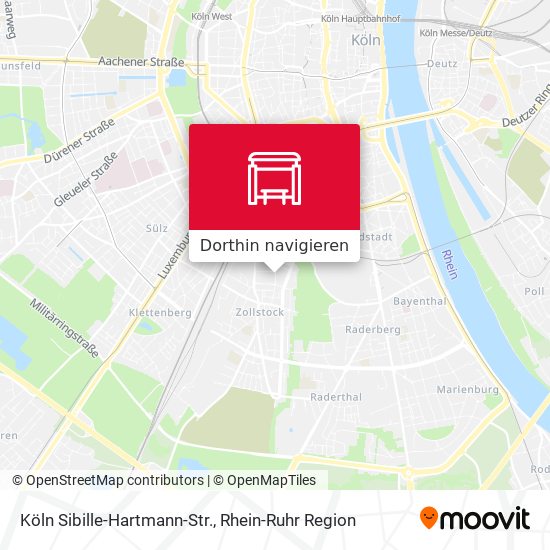 Köln Sibille-Hartmann-Str. Karte