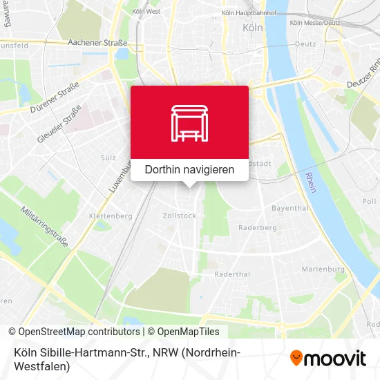 Köln Sibille-Hartmann-Str. Karte