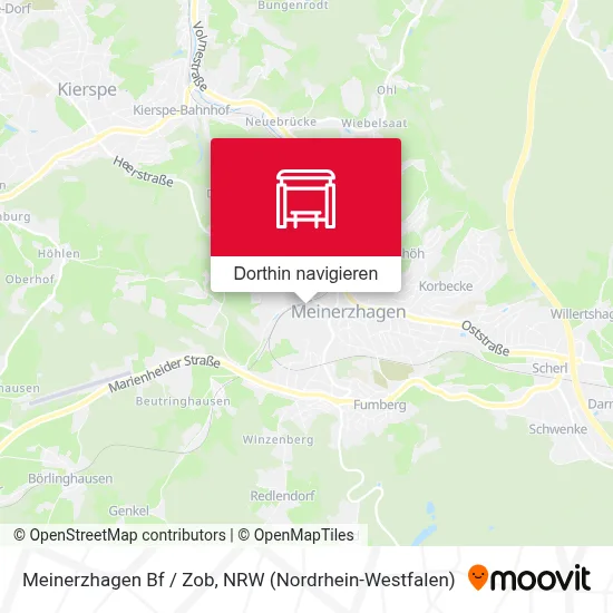 Meinerzhagen Bf / Zob Karte