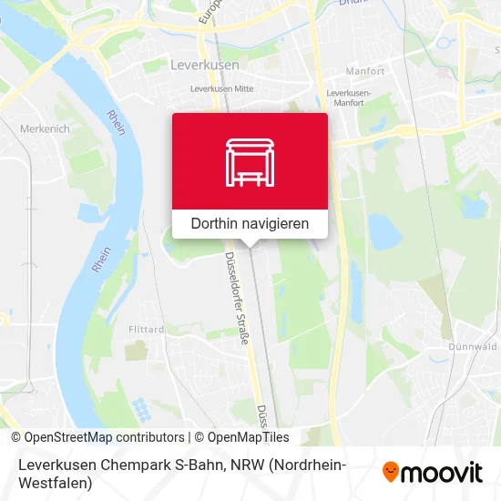 Leverkusen Chempark S-Bahn Karte