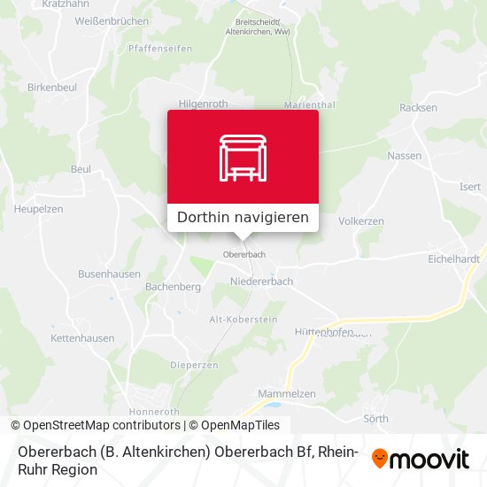 Obererbach (B. Altenkirchen) Obererbach Bf Karte