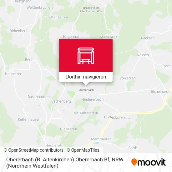 Obererbach (B. Altenkirchen) Obererbach Bf Karte