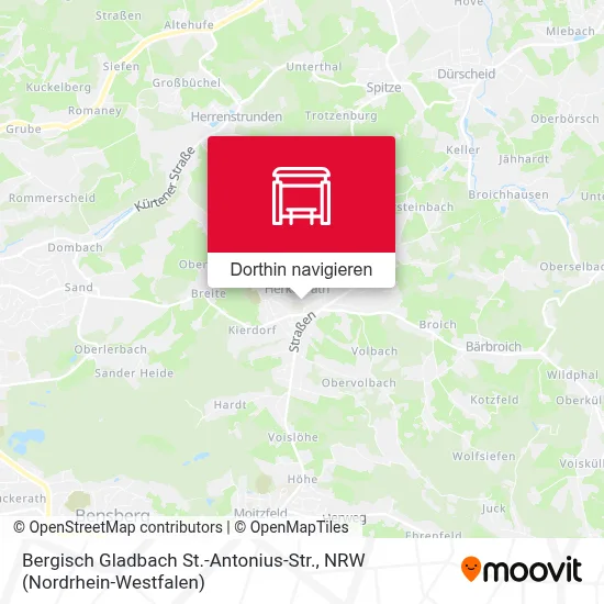 Bergisch Gladbach St.-Antonius-Str. Karte