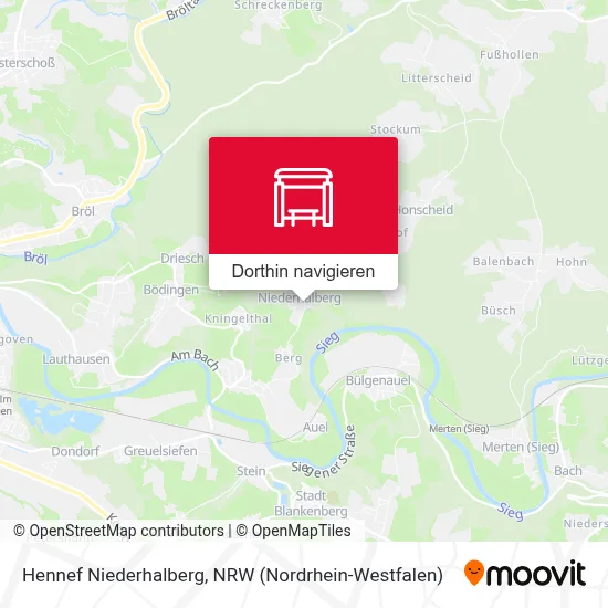 Hennef Niederhalberg Karte