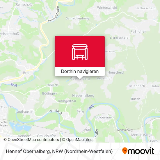 Hennef Oberhalberg Karte