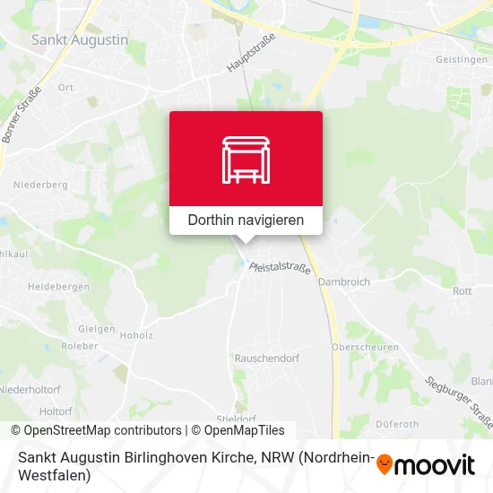 Sankt Augustin Birlinghoven Kirche Karte