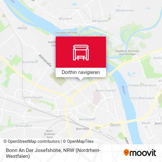 Bonn An Der Josefshöhe Karte