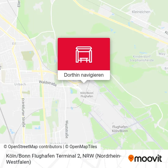 Köln/Bonn Flughafen Terminal 2 Karte