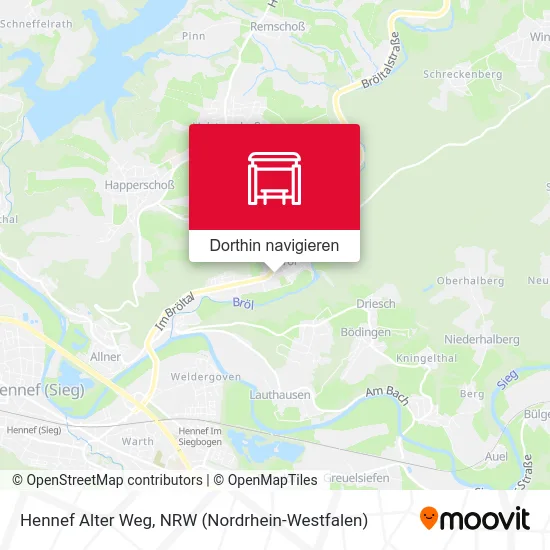 Hennef Alter Weg Karte