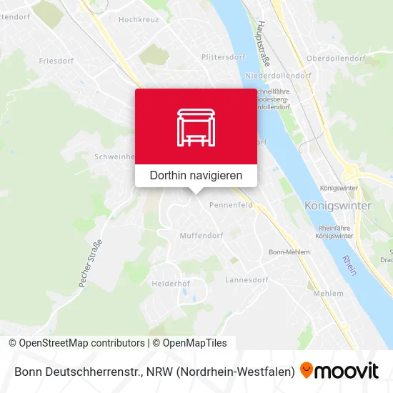 Bonn Deutschherrenstr. Karte