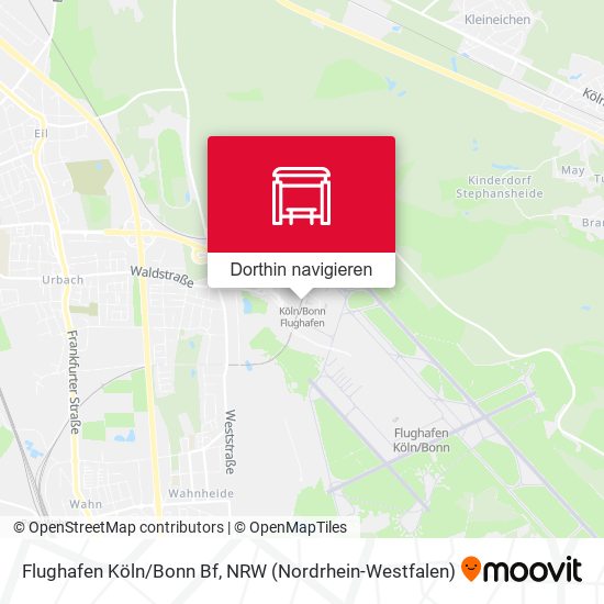 Flughafen Köln/Bonn Bf Karte