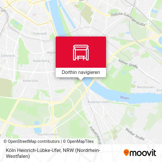 Köln Heinrich-Lübke-Ufer Karte