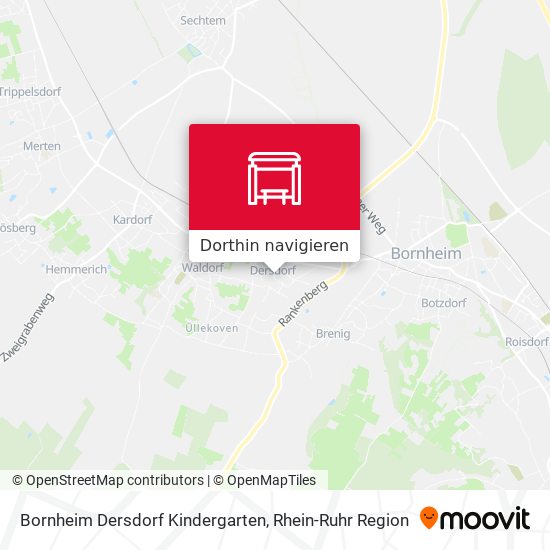 Bornheim Dersdorf Kindergarten Karte