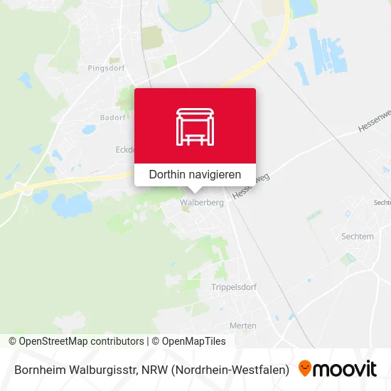 Bornheim Walburgisstr Karte