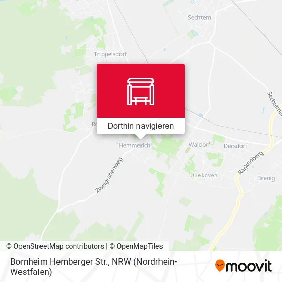 Bornheim Hemberger Str. Karte