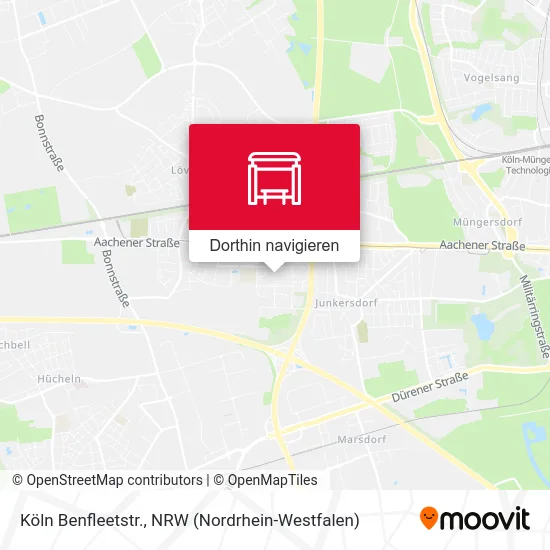 Köln Benfleetstr. Karte