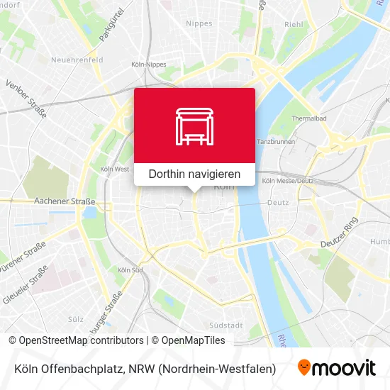 Köln Offenbachplatz Karte