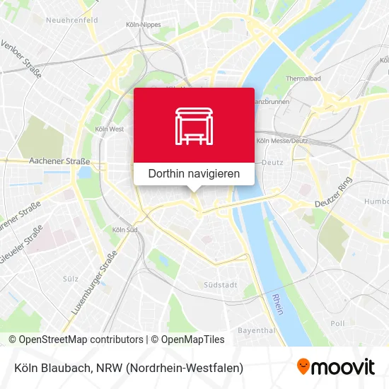 Köln Blaubach Karte