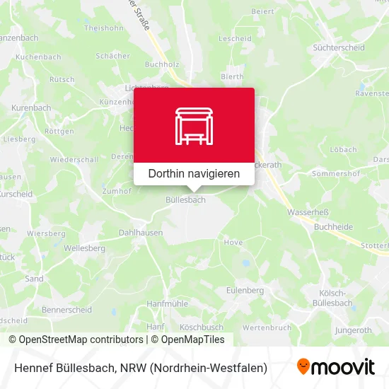 Hennef Büllesbach Karte
