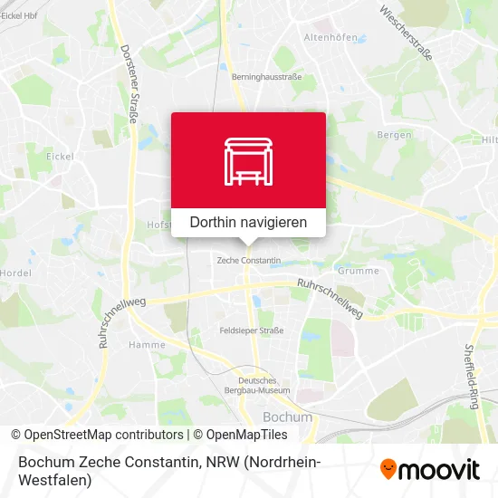 Bochum Zeche Constantin Karte