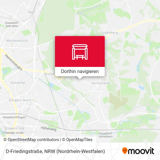 D-Friedingstraße Karte