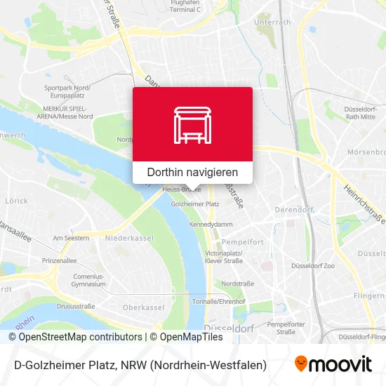 D-Golzheimer Platz Karte