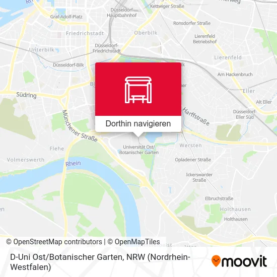 D-Uni Ost/Botanischer Garten Karte