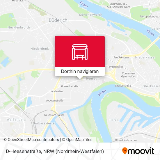 D-Heesenstraße Karte