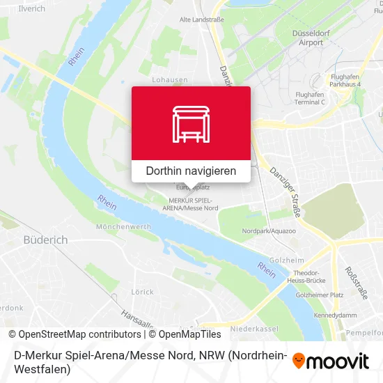 D-Merkur Spiel-Arena / Messe Nord Karte