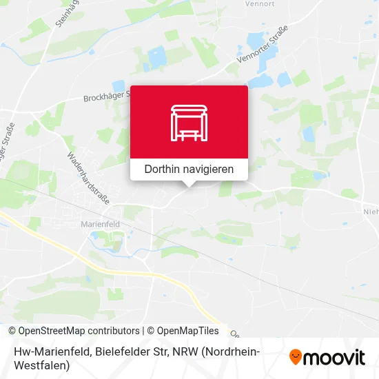 Hw-Marienfeld, Bielefelder Str Karte