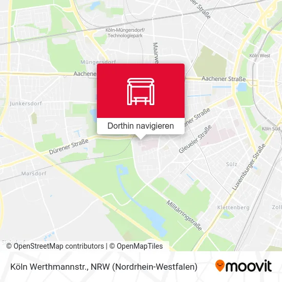 Köln Werthmannstr. Karte
