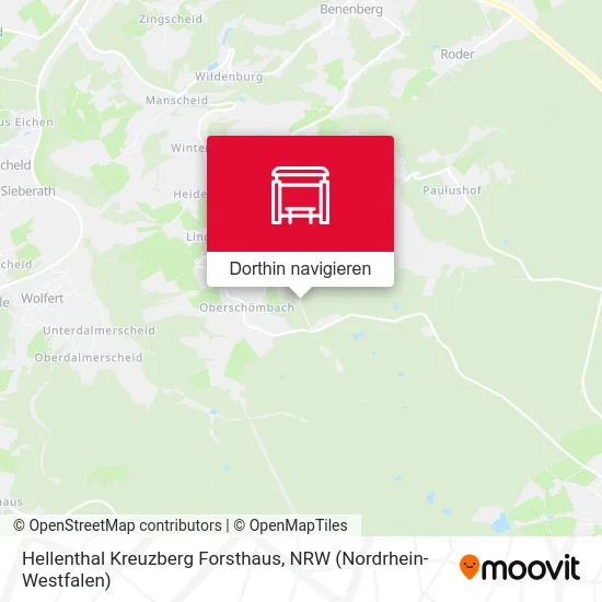 Hellenthal Kreuzberg Forsthaus Karte