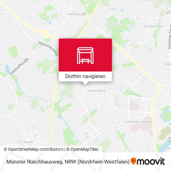 Münster Rüschhausweg Karte