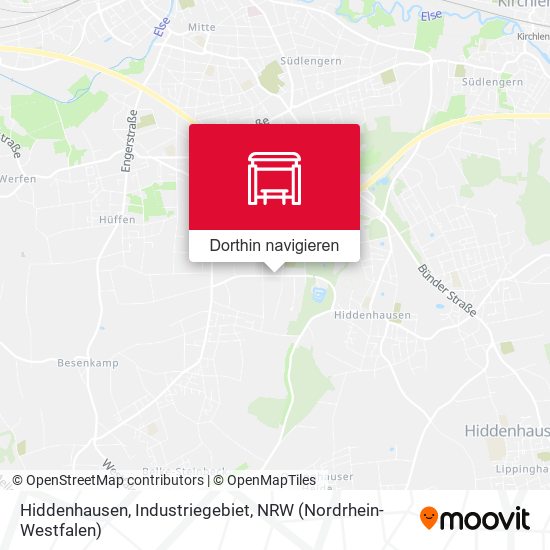 Hiddenhausen, Industriegebiet Karte
