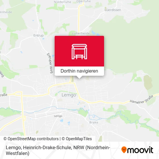 Lemgo, Heinrich-Drake-Schule Karte